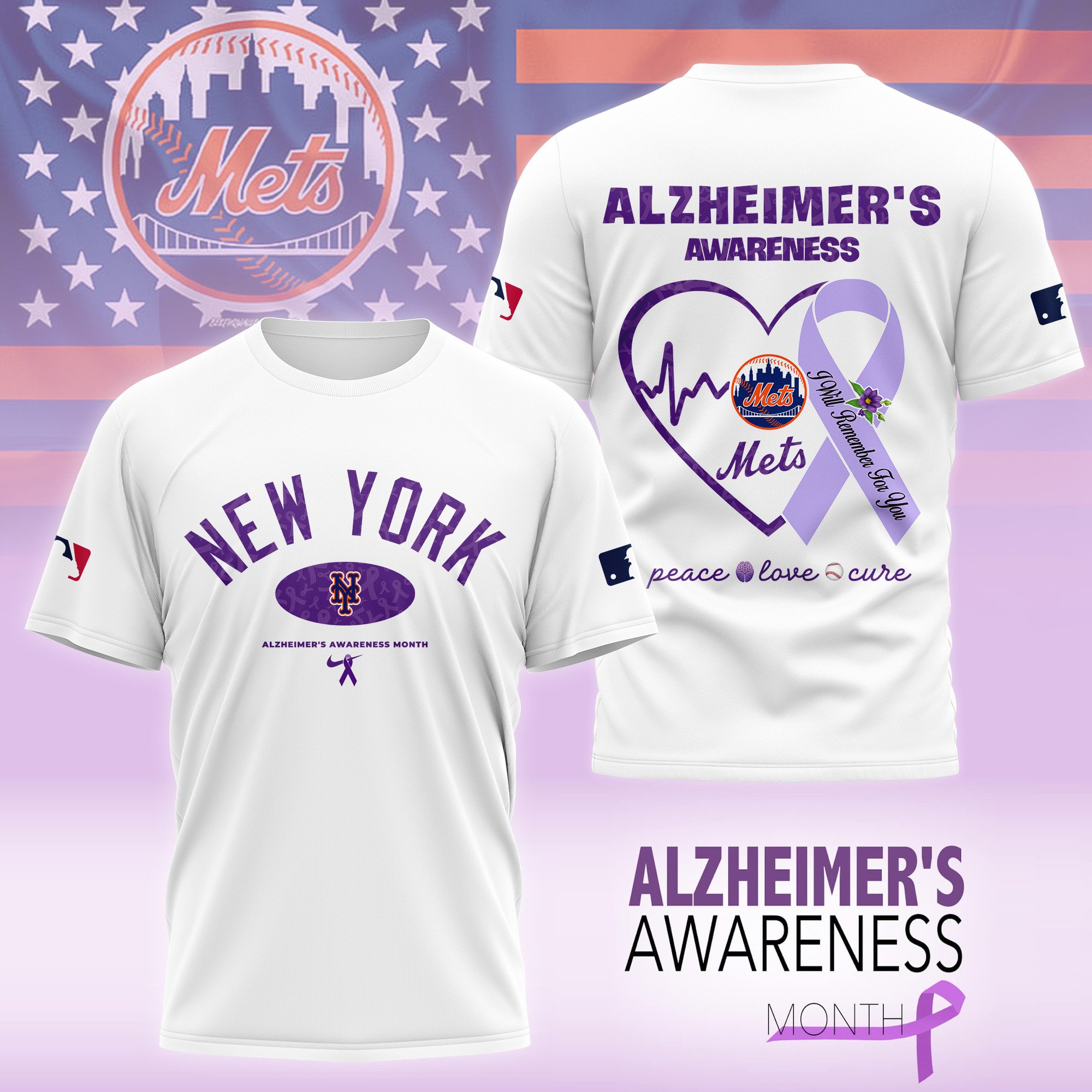Sportswearmerch New York Mets MLB Personalized T-shirt For Fan