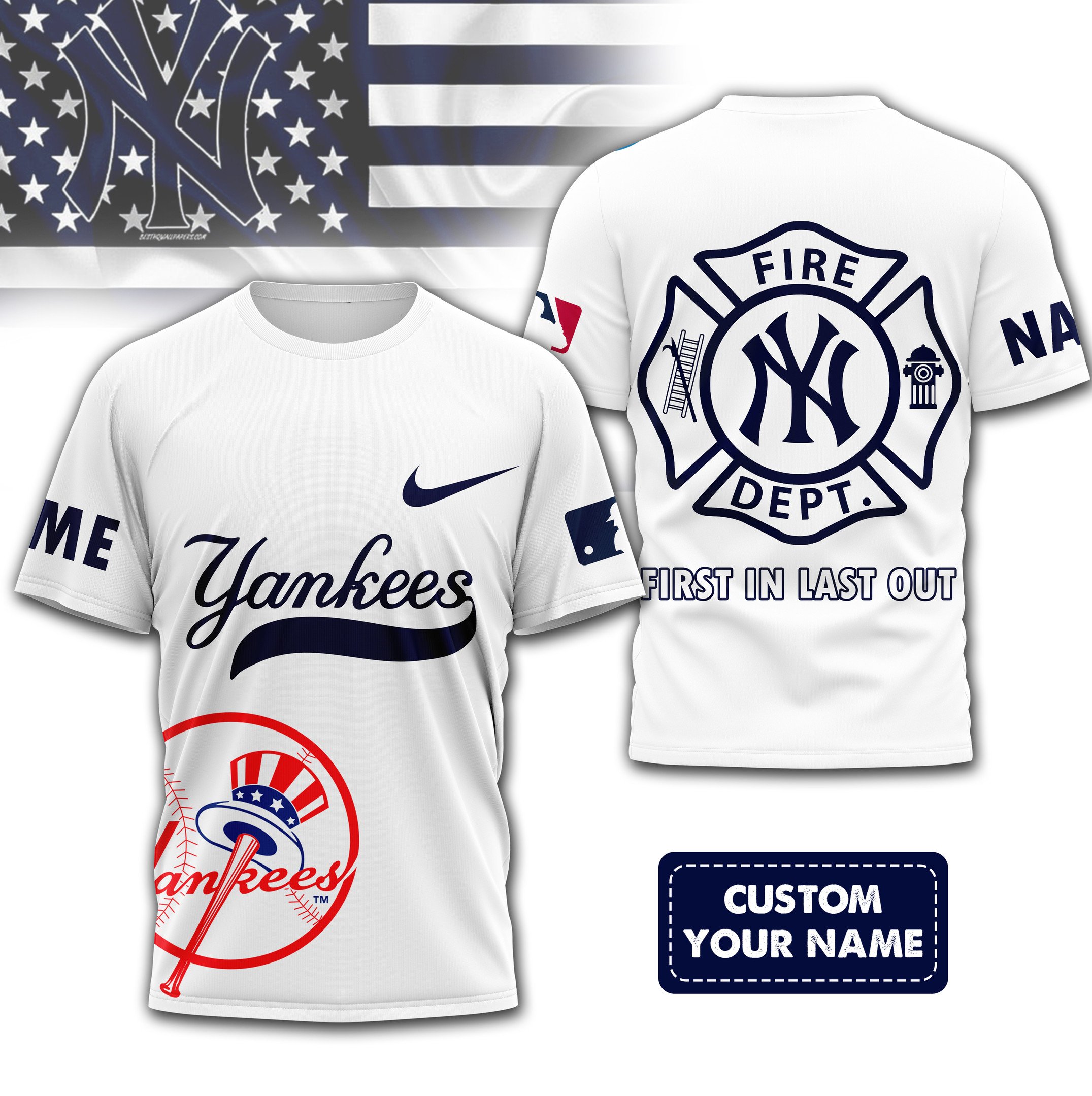 Sportswearmerch New York Yankees MLB Personalized T-shirt For Fan