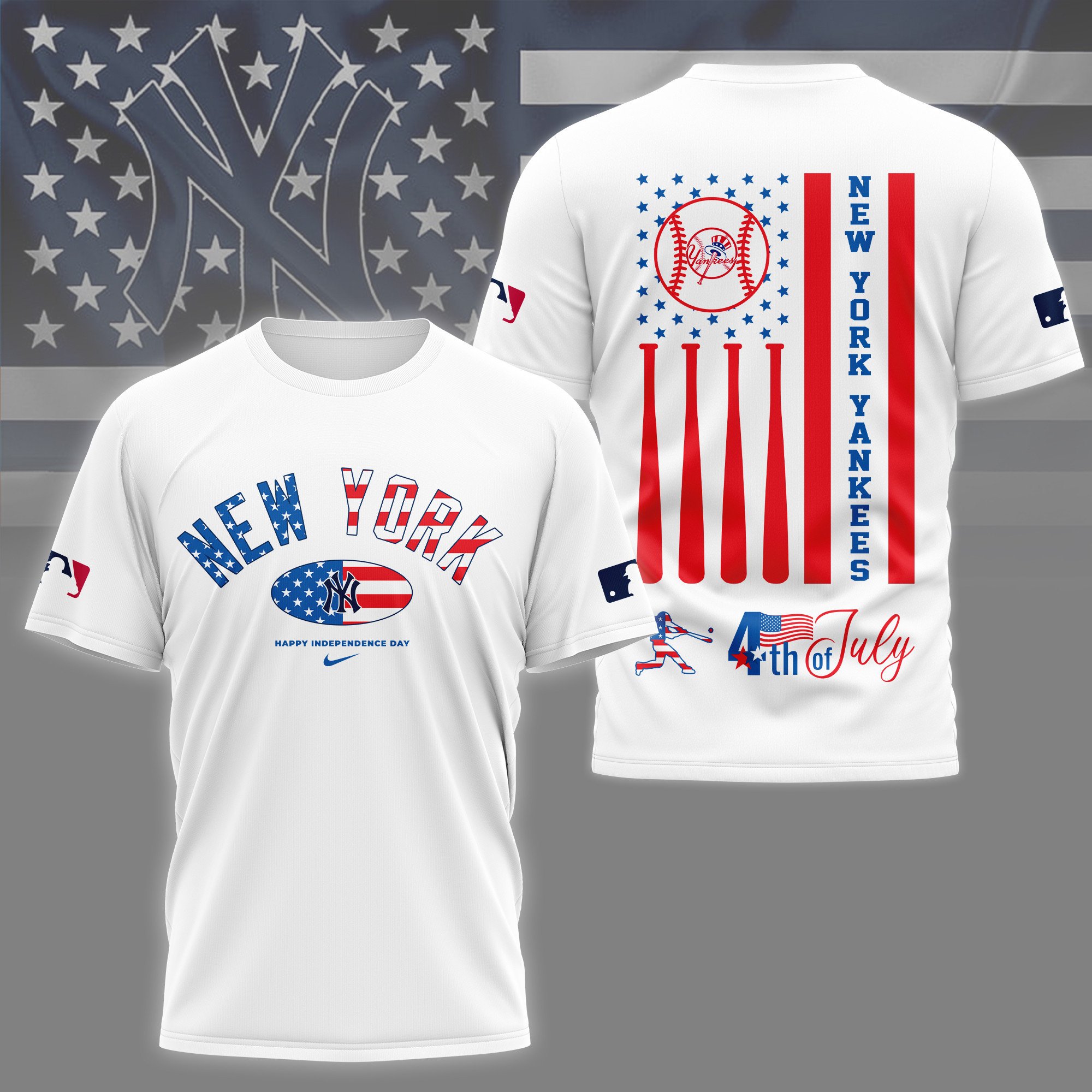 Sportswearmerch New York Yankees MLB Personalized T-shirt For Fan