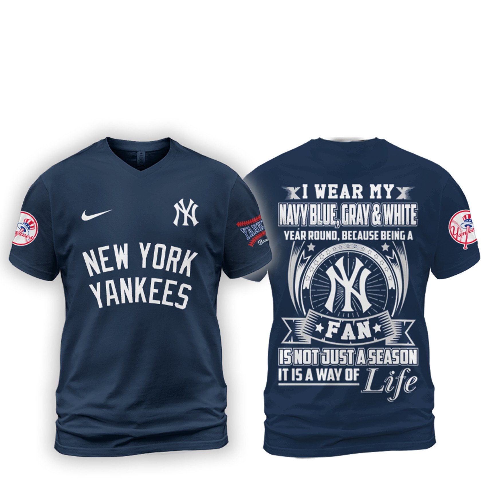 Sportswearmerch New York YankeesMLB Personalized T-shirt For Fan