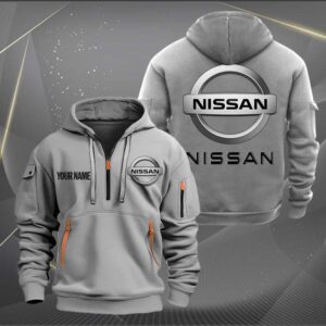 Sportswearmerch Nissan Car Personalized Half Zip Hoodie For Fan