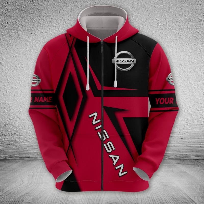Sportswearmerch Nissan Car Zip Hoodie For Fan