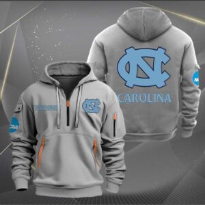 Sportswearmerch North Carolina Tar Heels NCAA Personalized Half Zip Hoodie For Fan