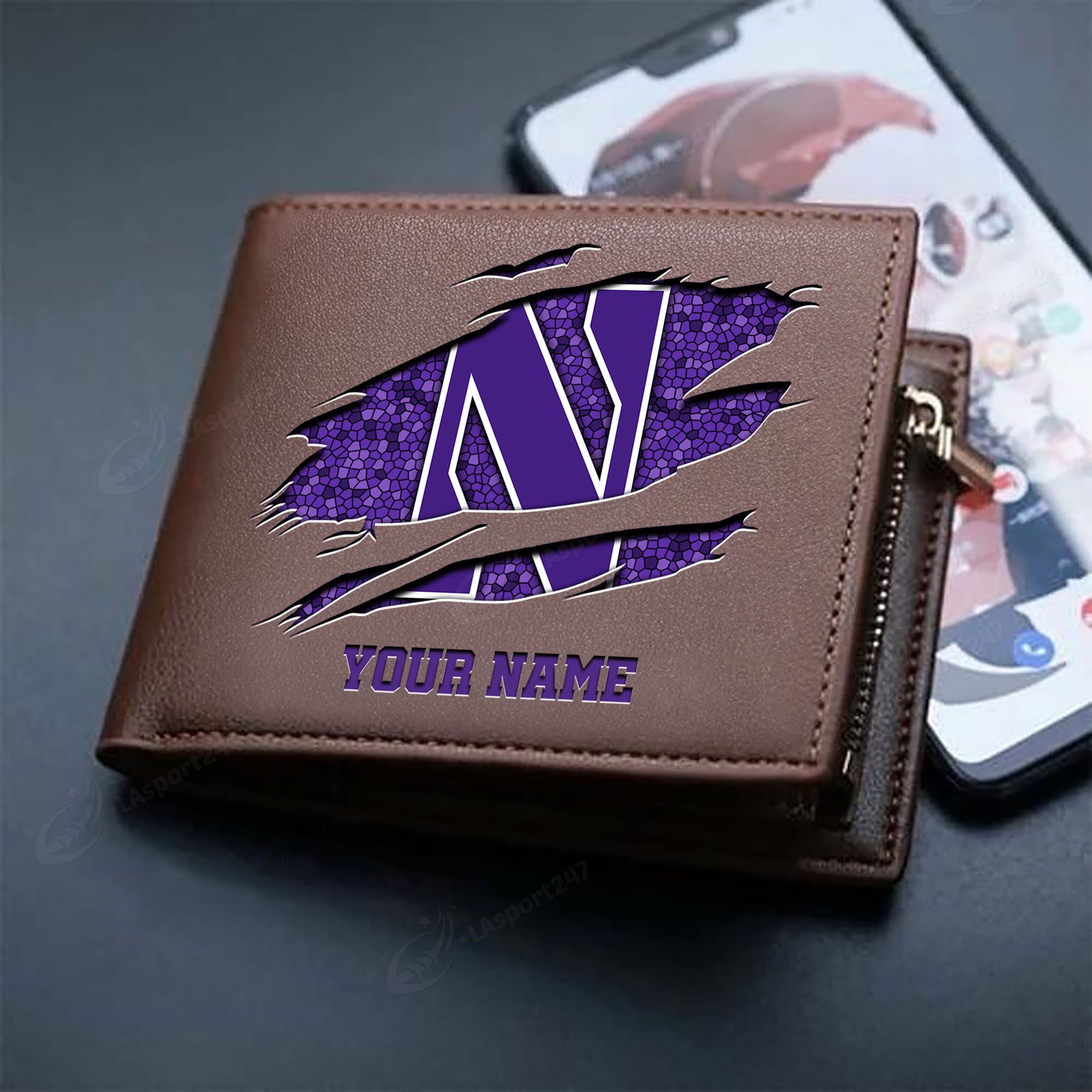 Sportswearmerch Northwestern Wildcats NCAA Men Wallet For Fan