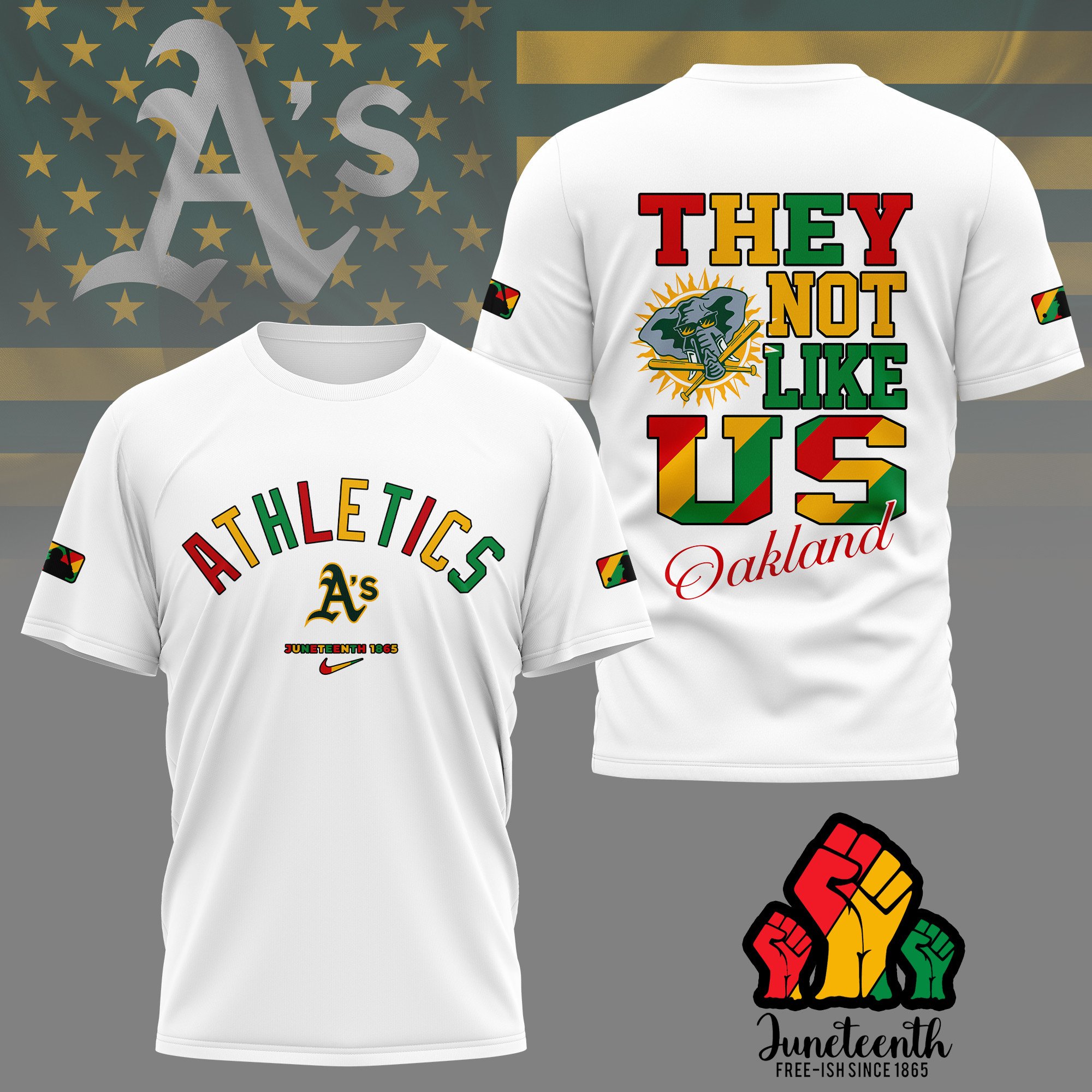 Sportswearmerch Oakland Athletics MLB Personalized T-shirt For Fan