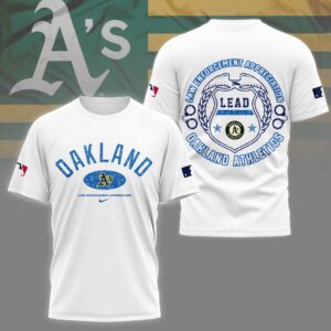 Sportswearmerch Oakland Athletics MLB Personalized T-shirt For Fan