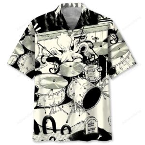 Sportswearmerch Octopus Drummer Drums Lover Hawaiian Shirt For Fan
