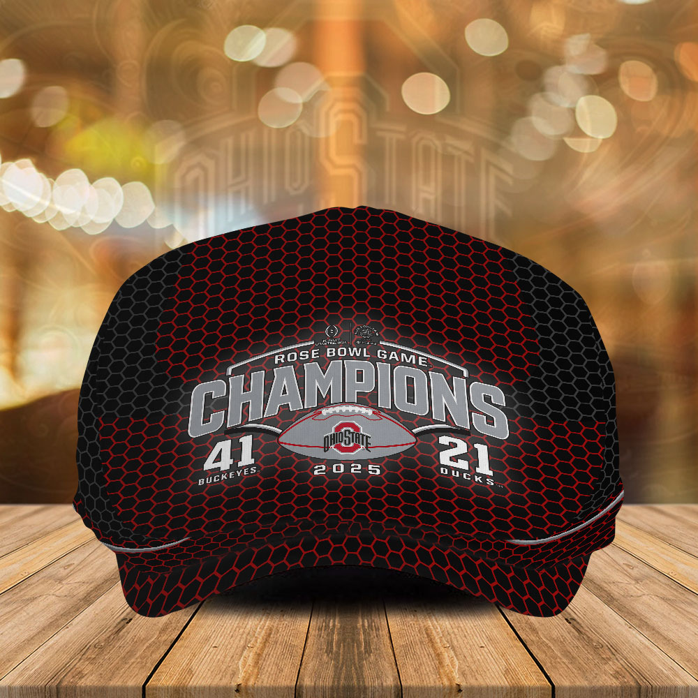 Sportswearmerch Ohio State Buckeyes NCAA Football Flat Cap Gift For Fan