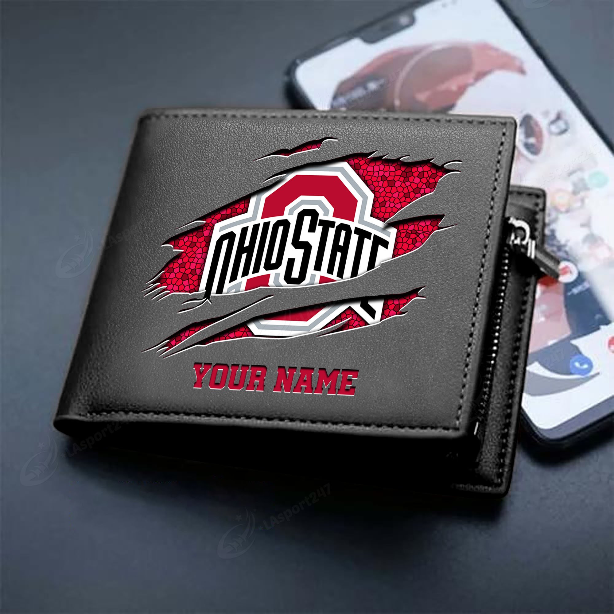 Sportswearmerch Ohio State Buckeyes NCAA Men Wallet For Fan