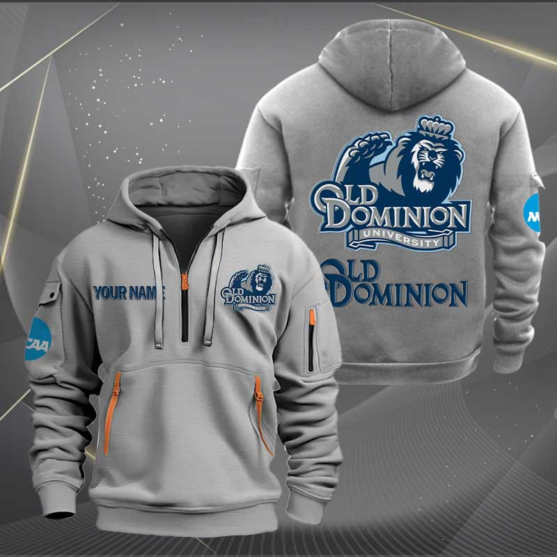 Sportswearmerch Old Dominion Monarchs NCAA 2 NCAA Personalized Half Zip Hoodie For Fan