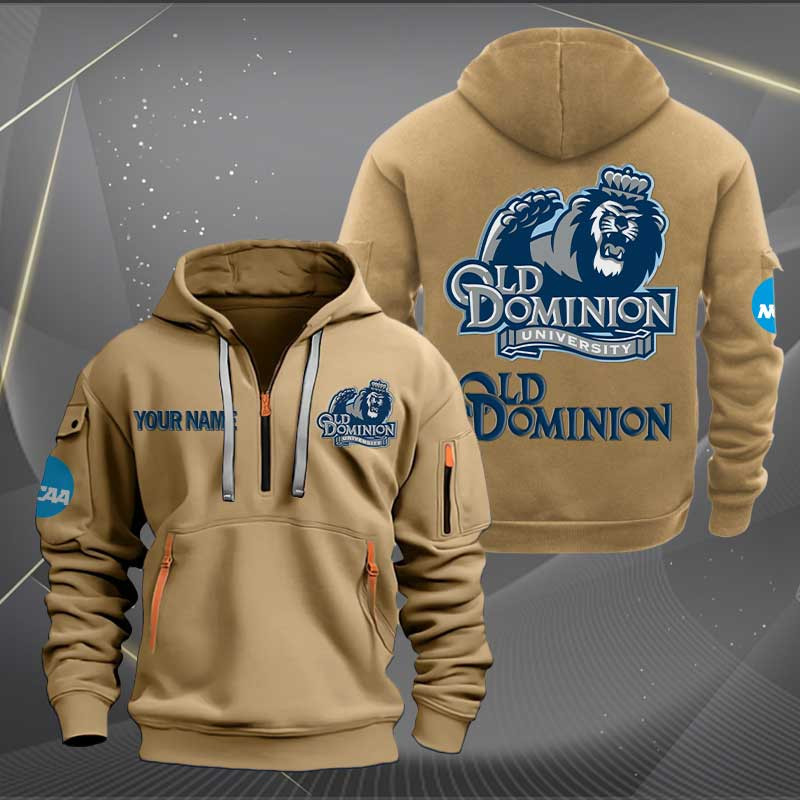 Sportswearmerch Old Dominion Monarchs NCAA 2 NCAA Personalized Half Zip Hoodie For Fan