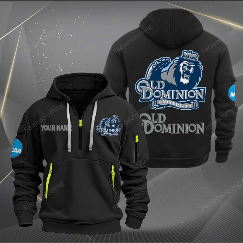 Sportswearmerch Old Dominion Monarchs NCAA 2 NCAA Personalized Half Zip Hoodie For Fan