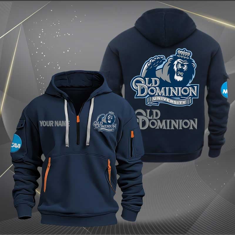 Sportswearmerch Old Dominion Monarchs NCAA 2 NCAA Personalized Half Zip Hoodie For Fan
