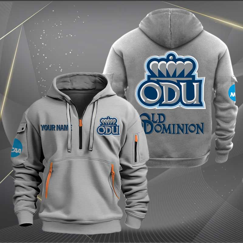 Sportswearmerch Old Dominion Monarchs NCAA Personalized Half Zip Hoodie For Fan