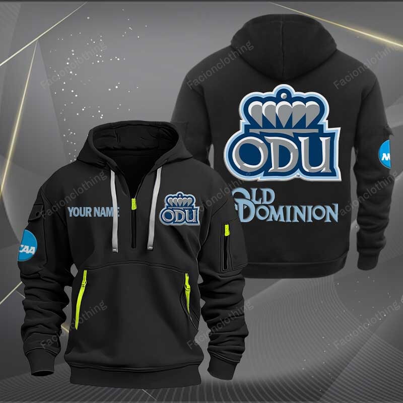Sportswearmerch Old Dominion Monarchs NCAA Personalized Half Zip Hoodie For Fan