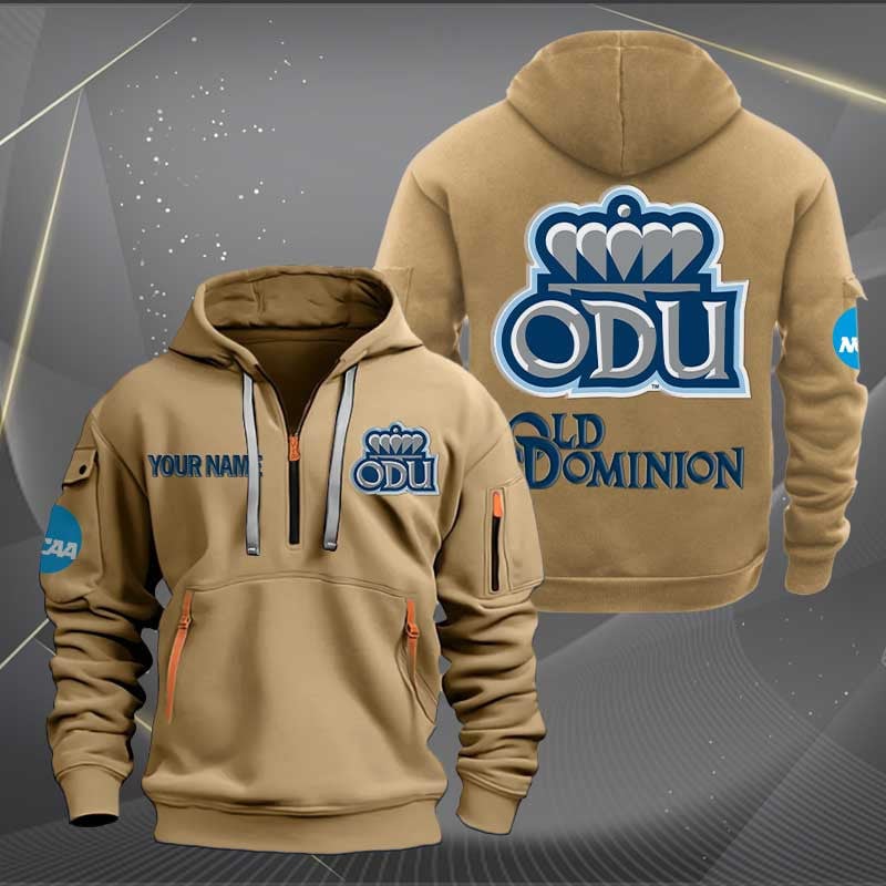 Sportswearmerch Old Dominion Monarchs NCAA Personalized Half Zip Hoodie For Fan