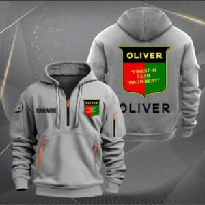 Sportswearmerch Oliver Tractor Car Personalized Half Zip Hoodie For Fan