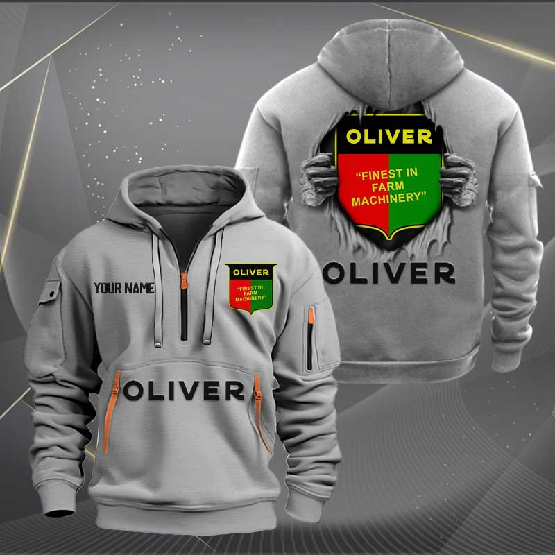 Sportswearmerch Oliver Tractor Half Zip Hoodie For Fan