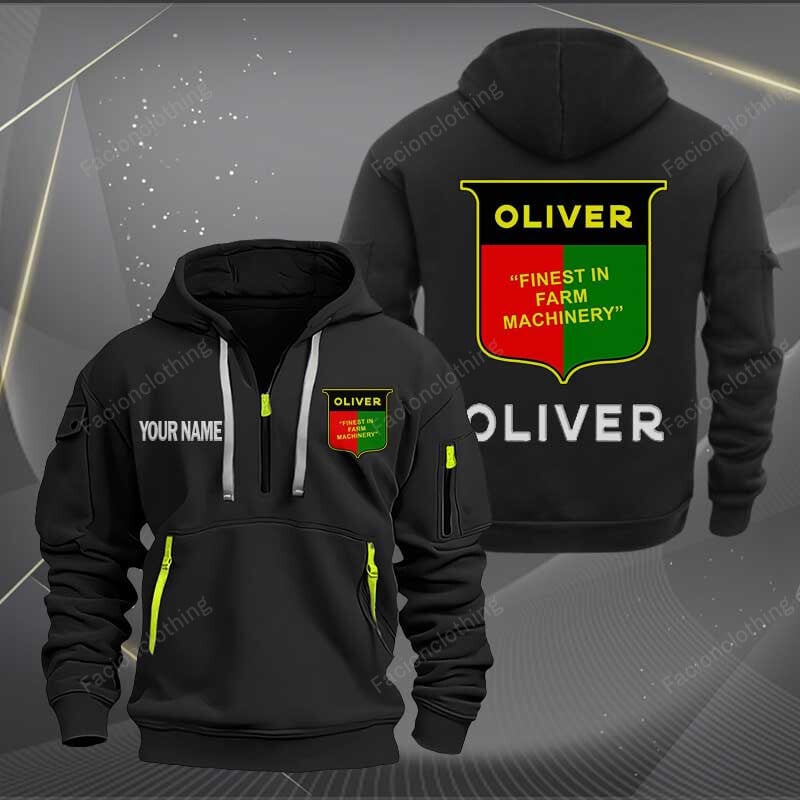 Sportswearmerch Oliver Tractor Half Zip Hoodie For Fan