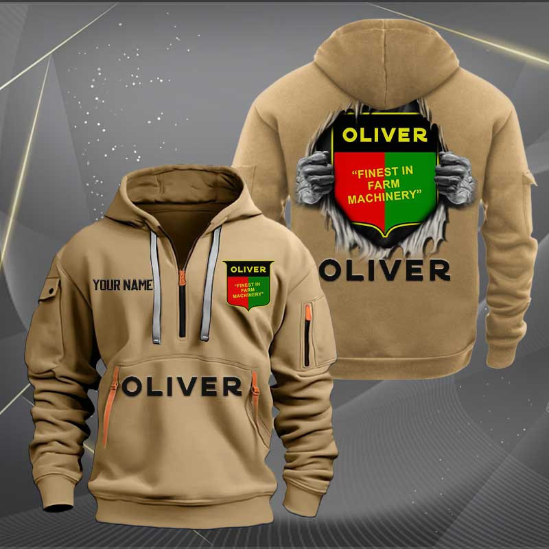 Sportswearmerch Oliver Tractor Half Zip Hoodie For Fan