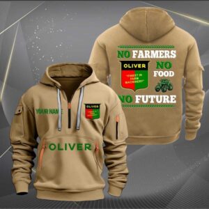 Sportswearmerch Oliver Tractor Personalized Half Zip Hoodie For Fan