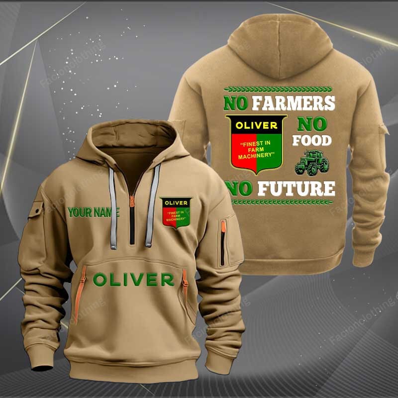 Sportswearmerch Oliver Tractor Personalized Half Zip Hoodie For Fan