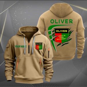Sportswearmerch Oliver Tractor Personalized Half Zip Hoodie For Fan