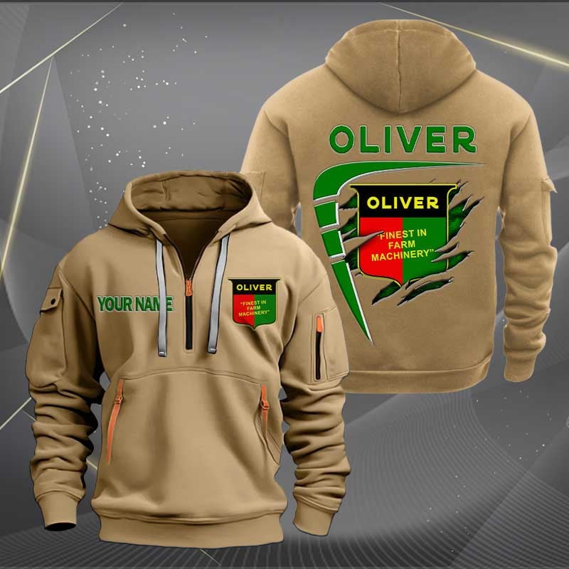 Sportswearmerch Oliver Tractor Personalized Half Zip Hoodie For Fan