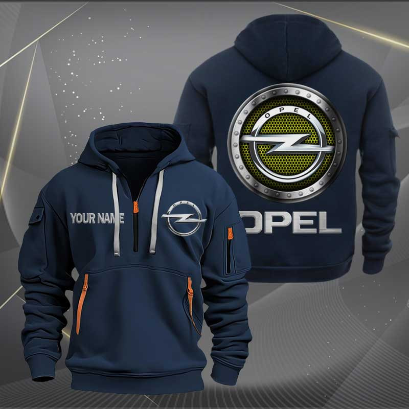 Sportswearmerch Opel Car Personalized Half Zip Hoodie For Fan