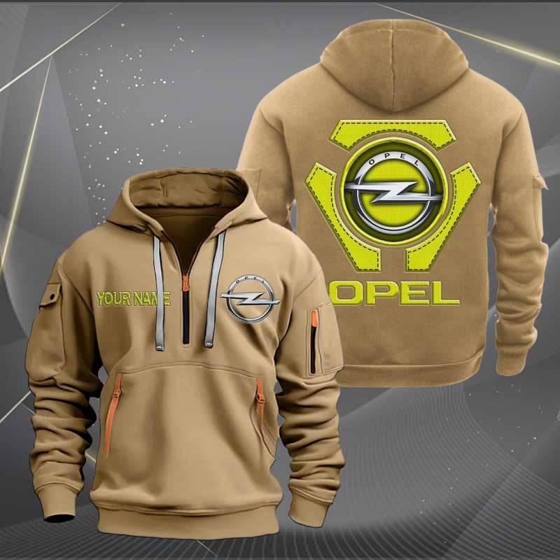 Sportswearmerch Opel Car Personalized Half Zip Hoodie For Fan
