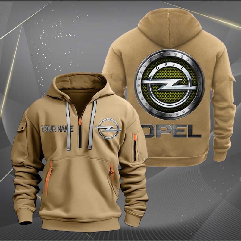 Sportswearmerch Opel Car Personalized Half Zip Hoodie For Fan