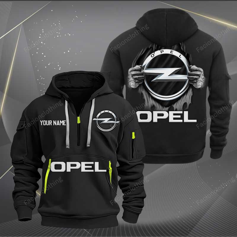 Sportswearmerch Opel Car Personalized Half Zip Hoodie For Fan