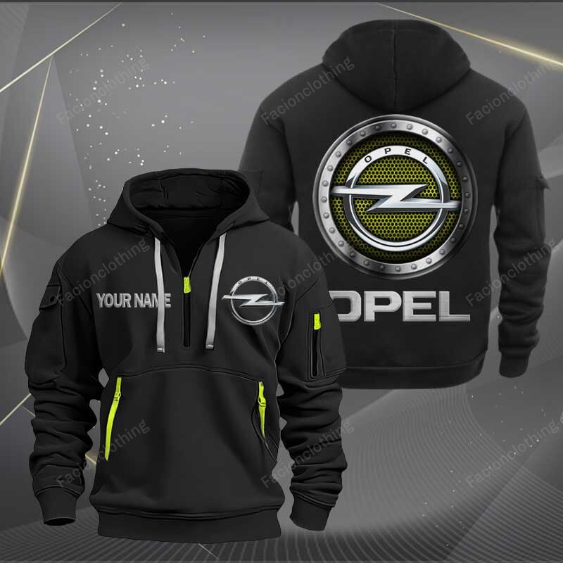 Sportswearmerch Opel Car Personalized Half Zip Hoodie For Fan