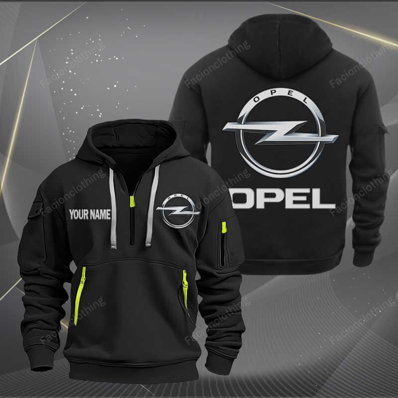 Sportswearmerch Opel Car Personalized Half Zip Hoodie For Fan
