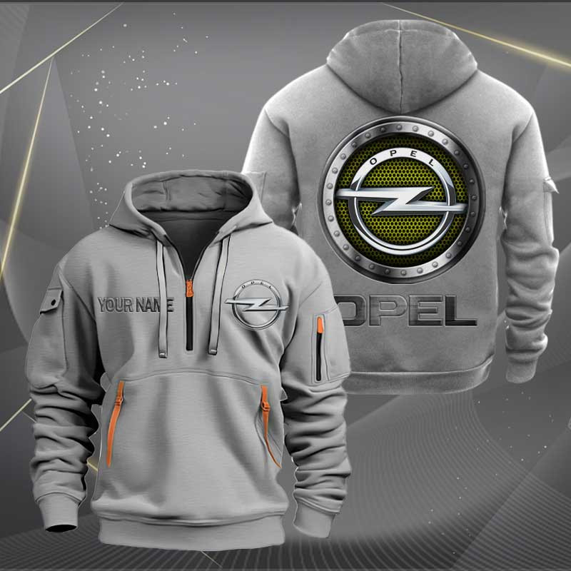 Sportswearmerch Opel Car Personalized Half Zip Hoodie For Fan