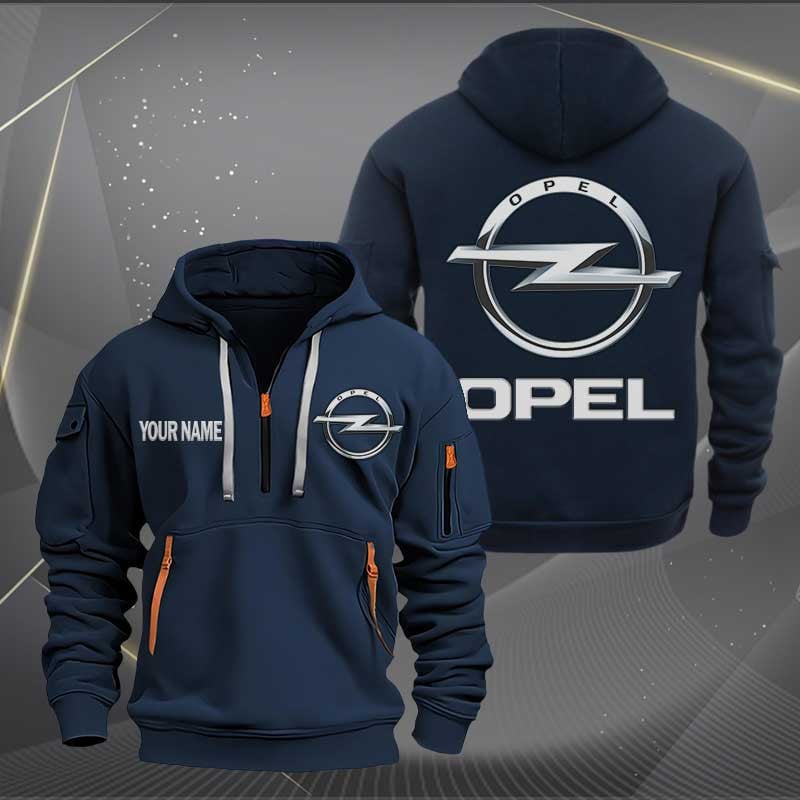 Sportswearmerch Opel Car Personalized Half Zip Hoodie For Fan