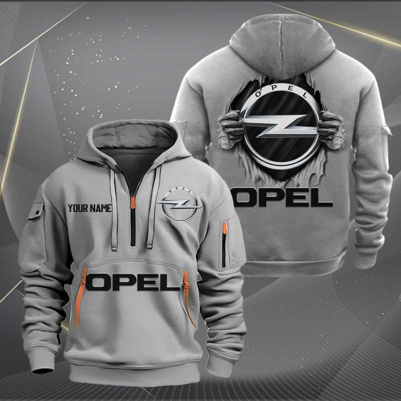 Sportswearmerch Opel Car Personalized Half Zip Hoodie For Fan