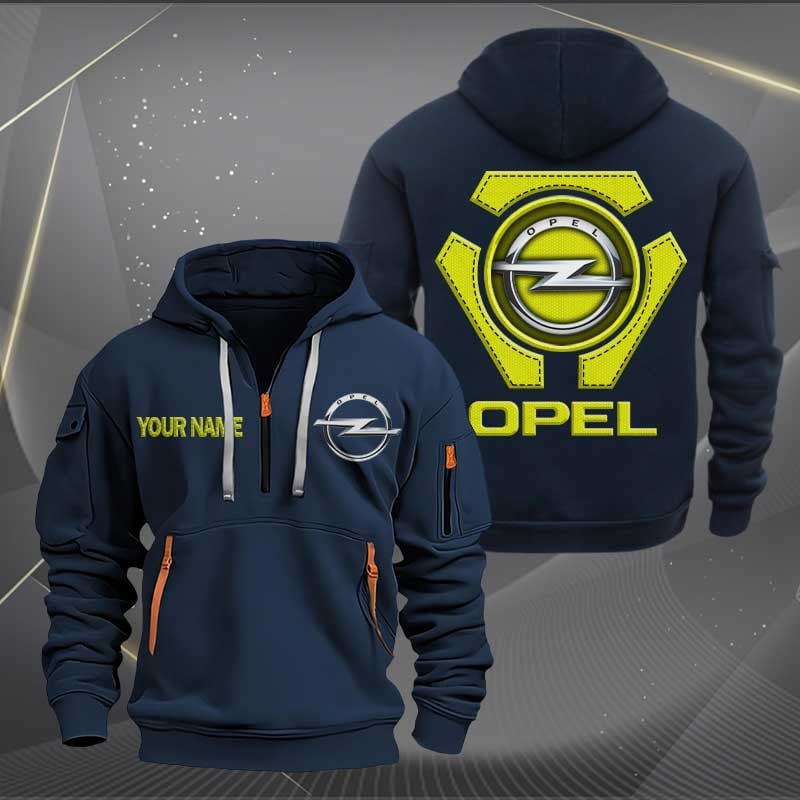 Sportswearmerch Opel Car Personalized Half Zip Hoodie For Fan
