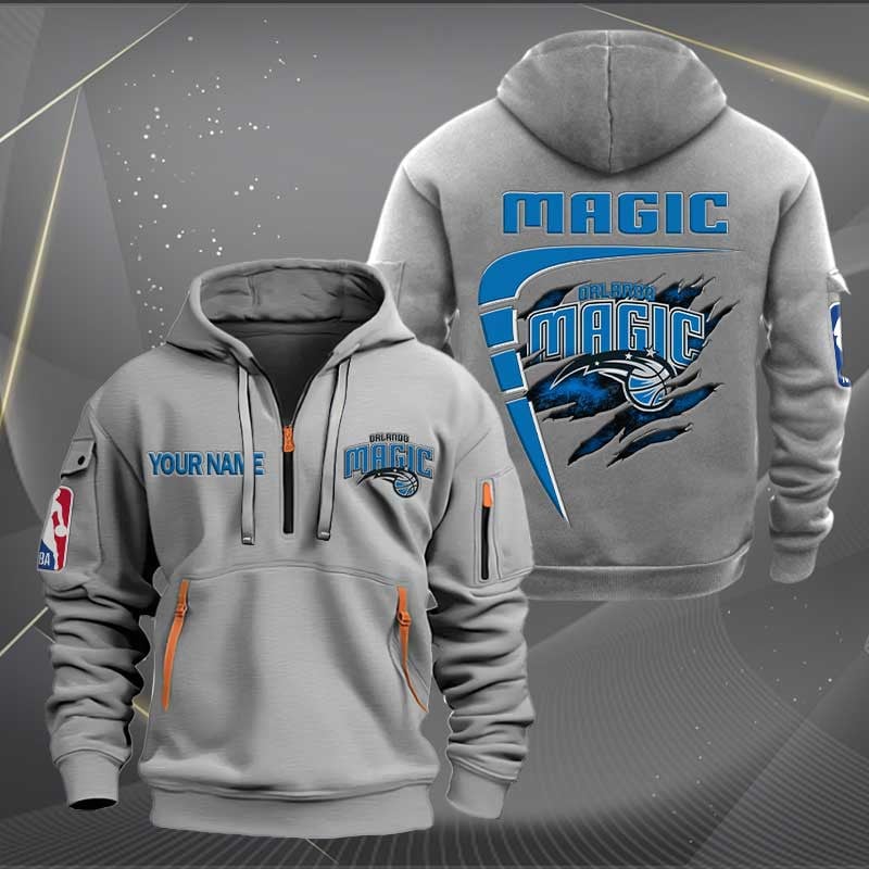 Sportswearmerch Orlando Magic NBA Personalized Half Zip Hoodie For Fan