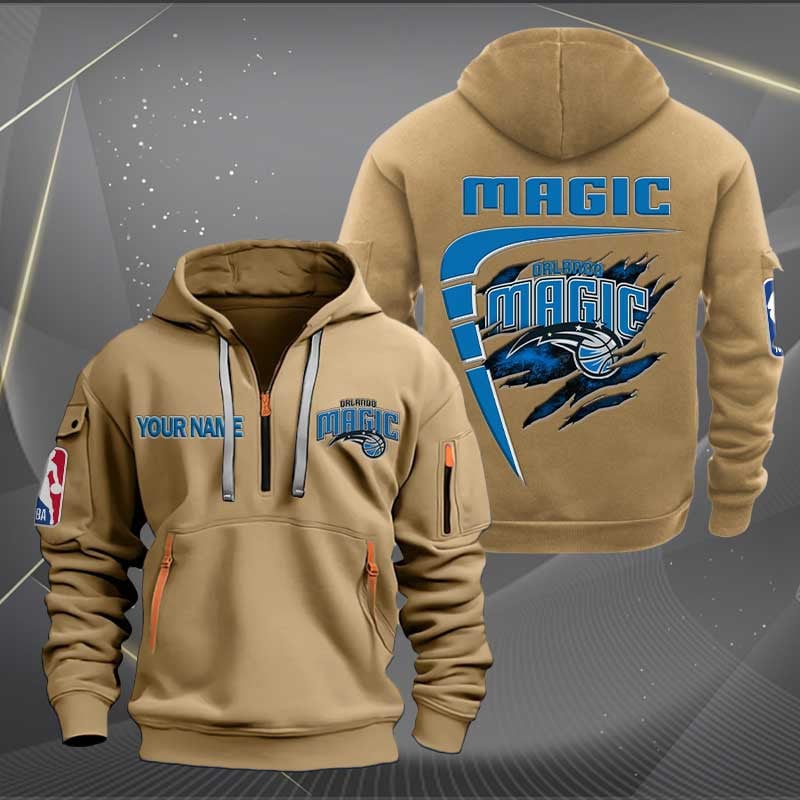Sportswearmerch Orlando Magic NBA Personalized Half Zip Hoodie For Fan