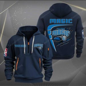 Sportswearmerch Orlando Magic NBA Personalized Half Zip Hoodie For Fan