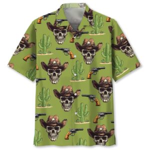 Sportswearmerch Pastel Green Cowboy Hawaiian Shirt For Fan