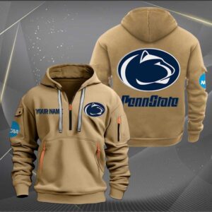 Sportswearmerch Penn State Nittany Lions NCAA Personalized Half Zip Hoodie For Fan