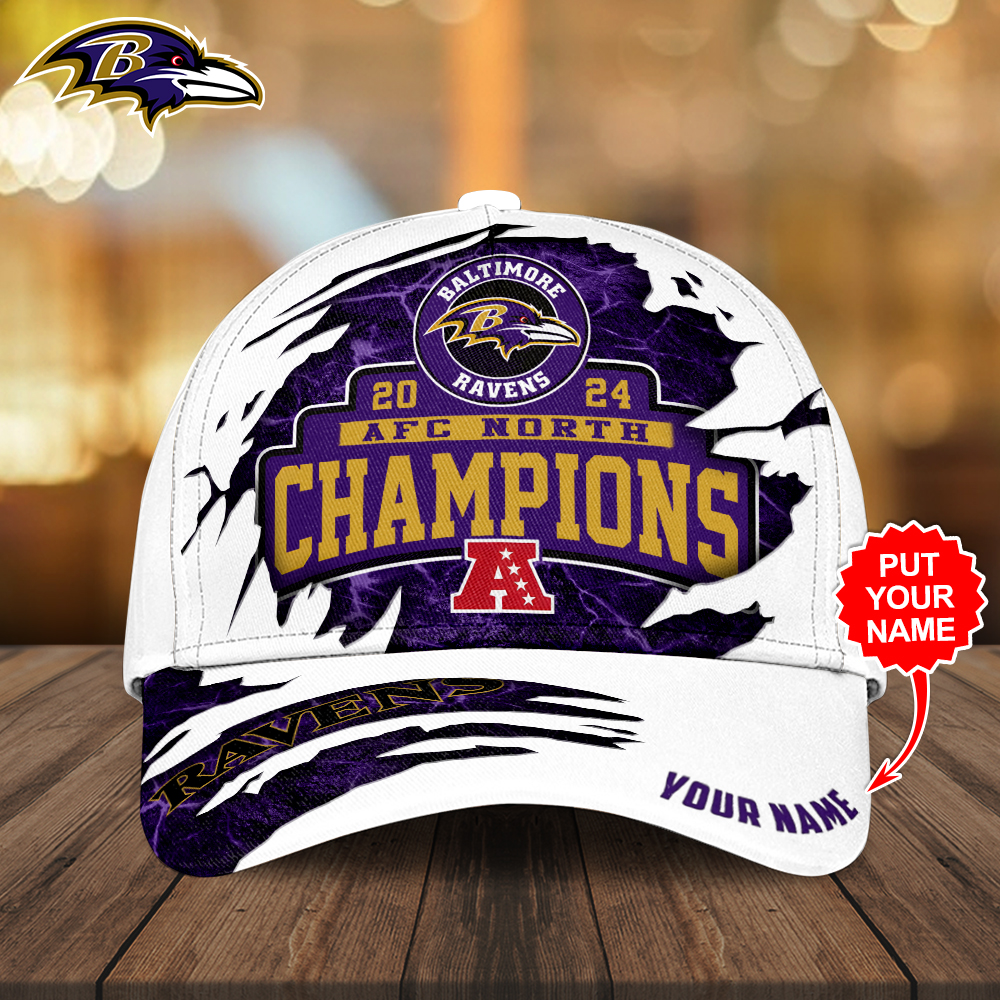 Sportswearmerch Personalized Baltimore Ravens NFL Classic Cap For Fan