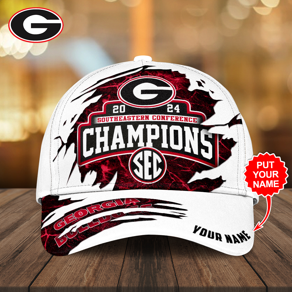 Sportswearmerch Personalized Georgia Bulldogs NCAA Football Classic Cap Gift For Fan