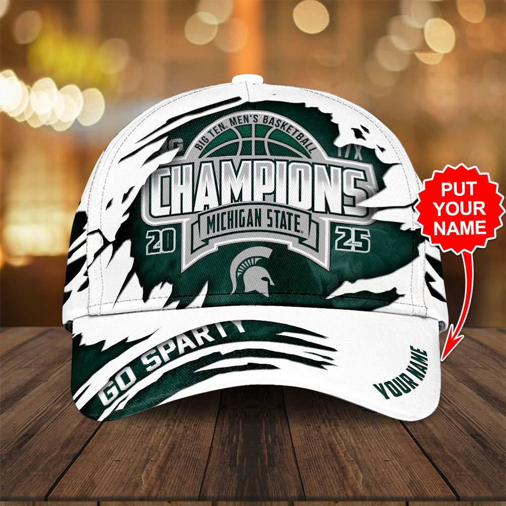 Sportswearmerch Personalized Michigan State Spartans NCAA Men's Basketball Classic Cap Gift For Fan