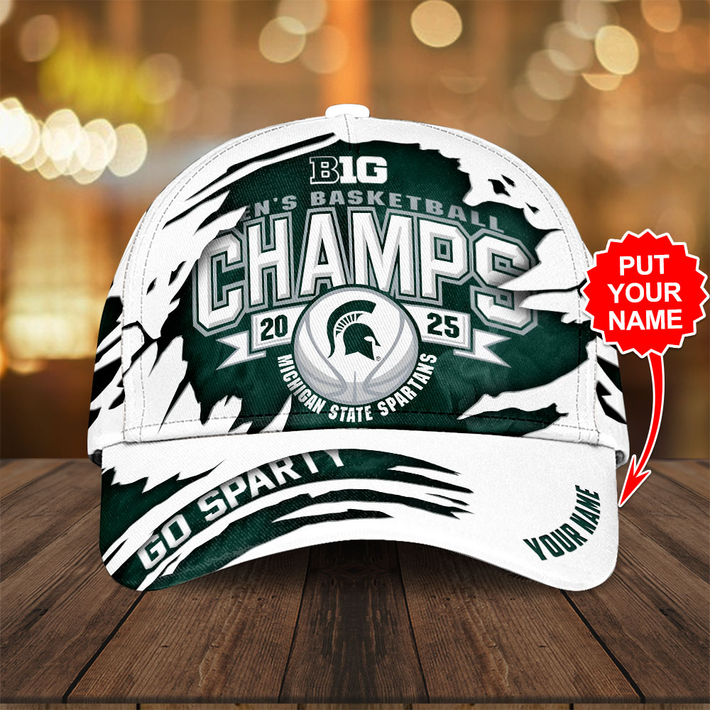 Sportswearmerch Personalized Michigan State Spartans NCAA Men's Basketball Classic Cap Gift For Fan