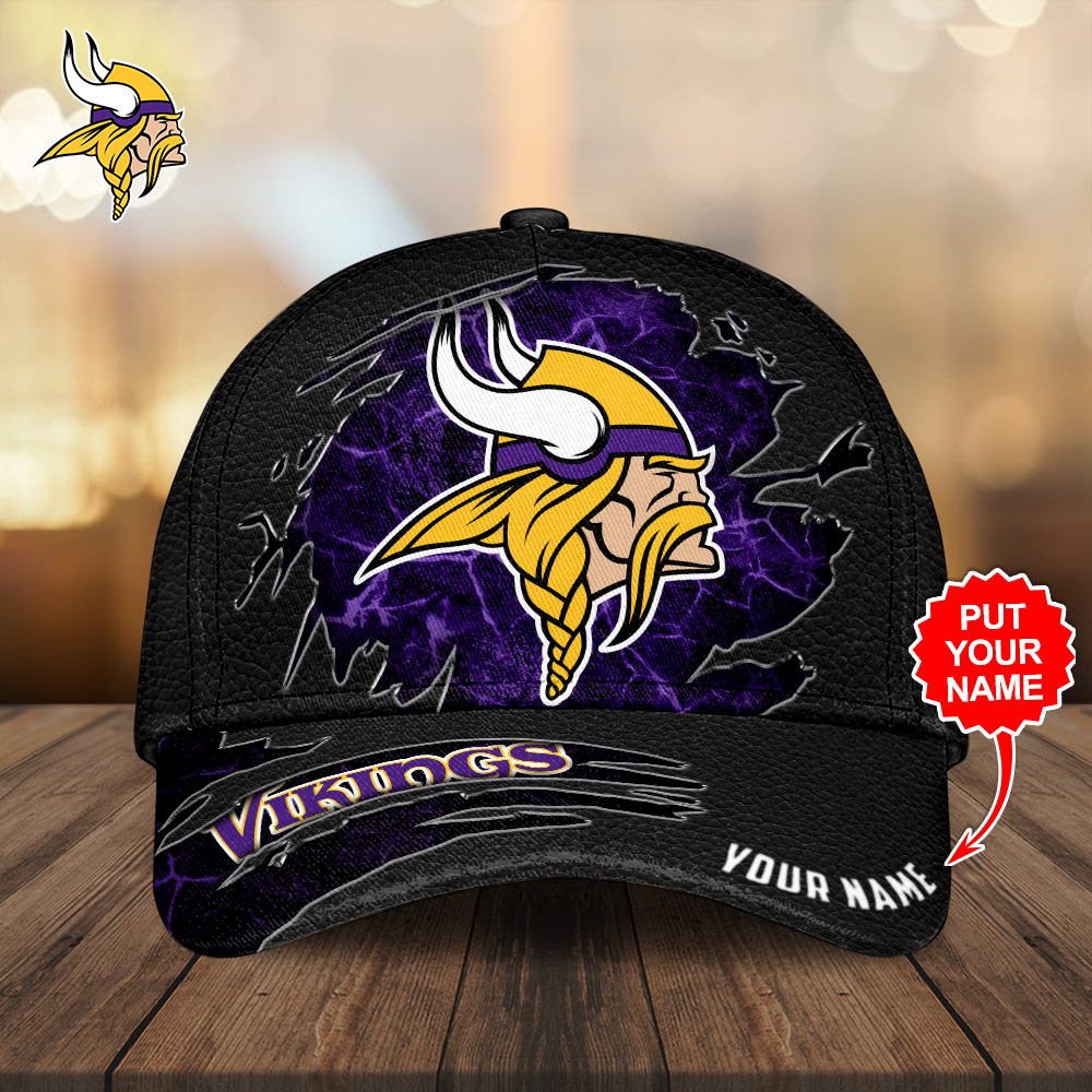Sportswearmerch Personalized Minnesota Vikings NFL NFL Classic Cap Gift For Fan
