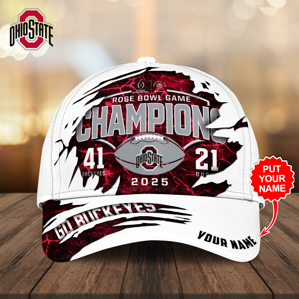 Sportswearmerch Personalized Ohio State Buckeyes NCAA Football Classic Cap For Fan