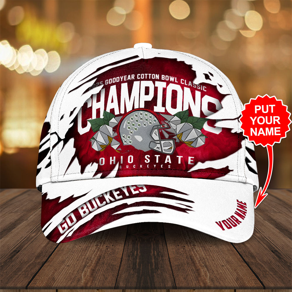 Sportswearmerch Personalized Ohio State Buckeyes NCAA Football Classic Cap For Fan
